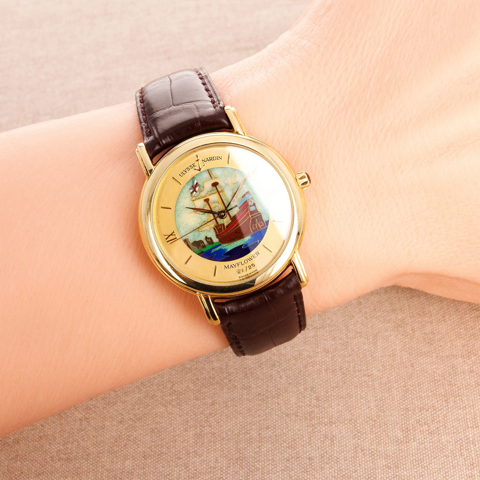 Ulysse Nardin Yellow Gold San Marco Enamel Watch Ref. 131-77-9 - Image 7