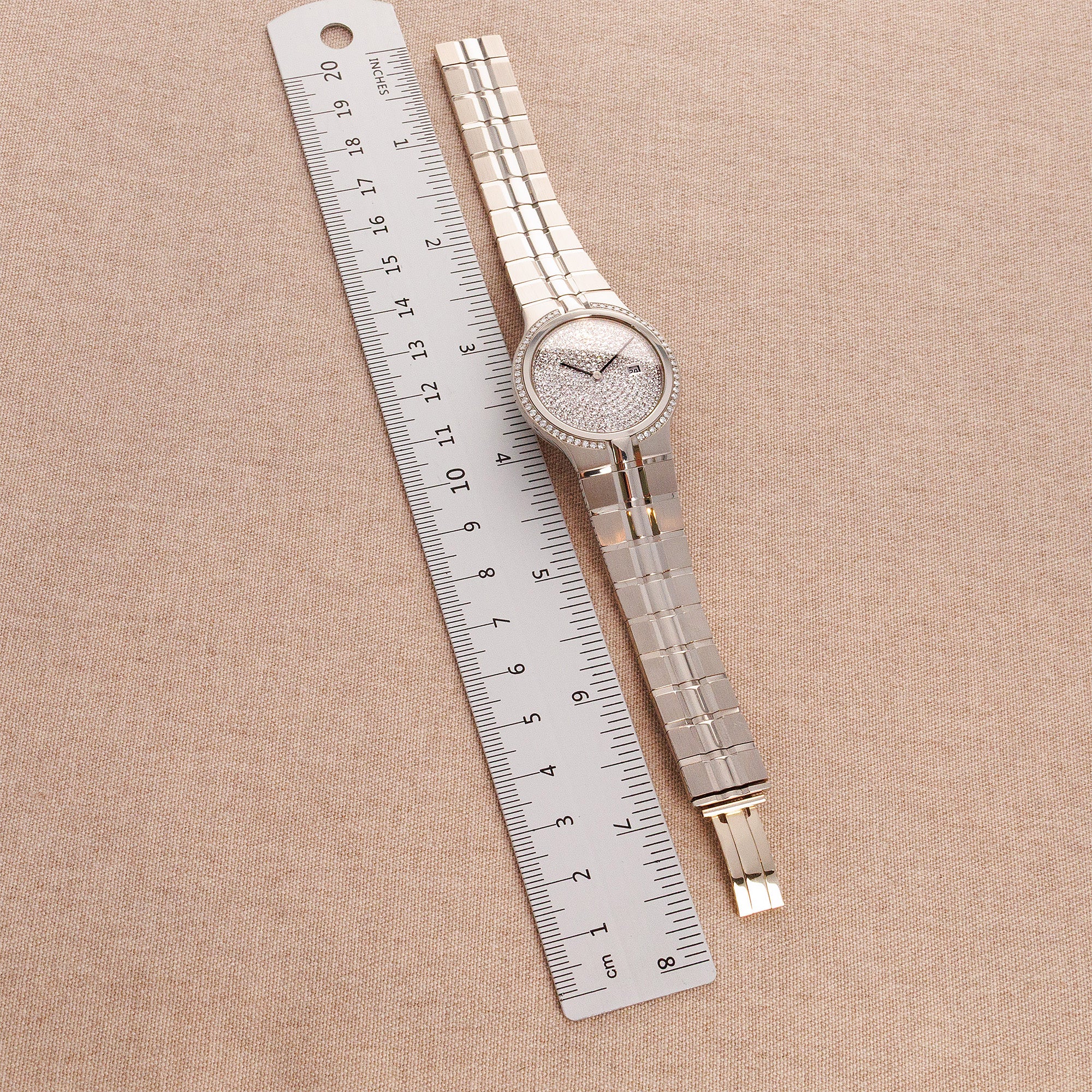 Vacheron Constantin White Gold Phidias Ref. 48010 with Pave Diamond Dial - Image 6