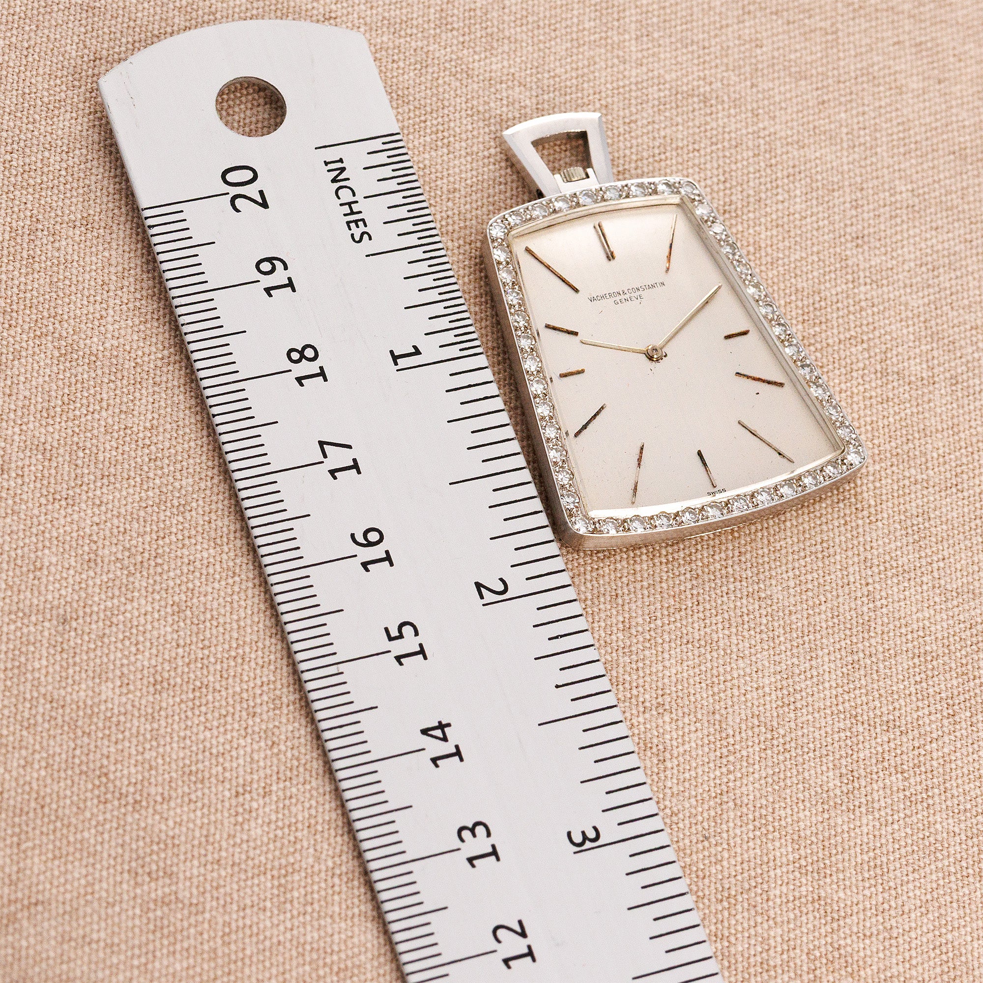 Vacheron Constantin White Gold Pocket Watch - Image 6