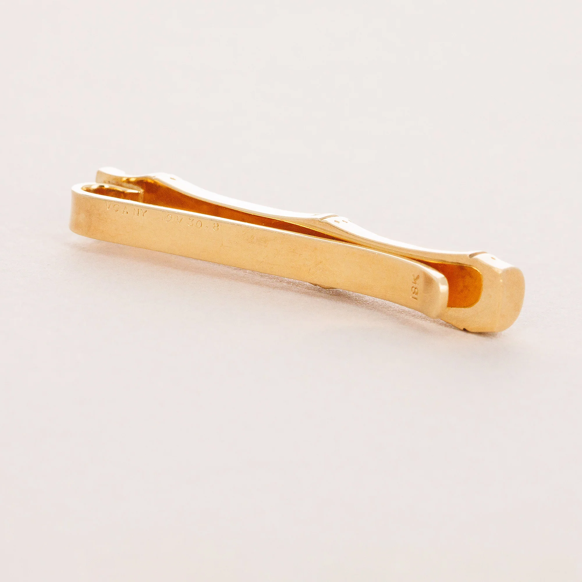 Van Cleef & Arpels Yellow Gold Tie Clip Bamboo (Objet) - Image 4