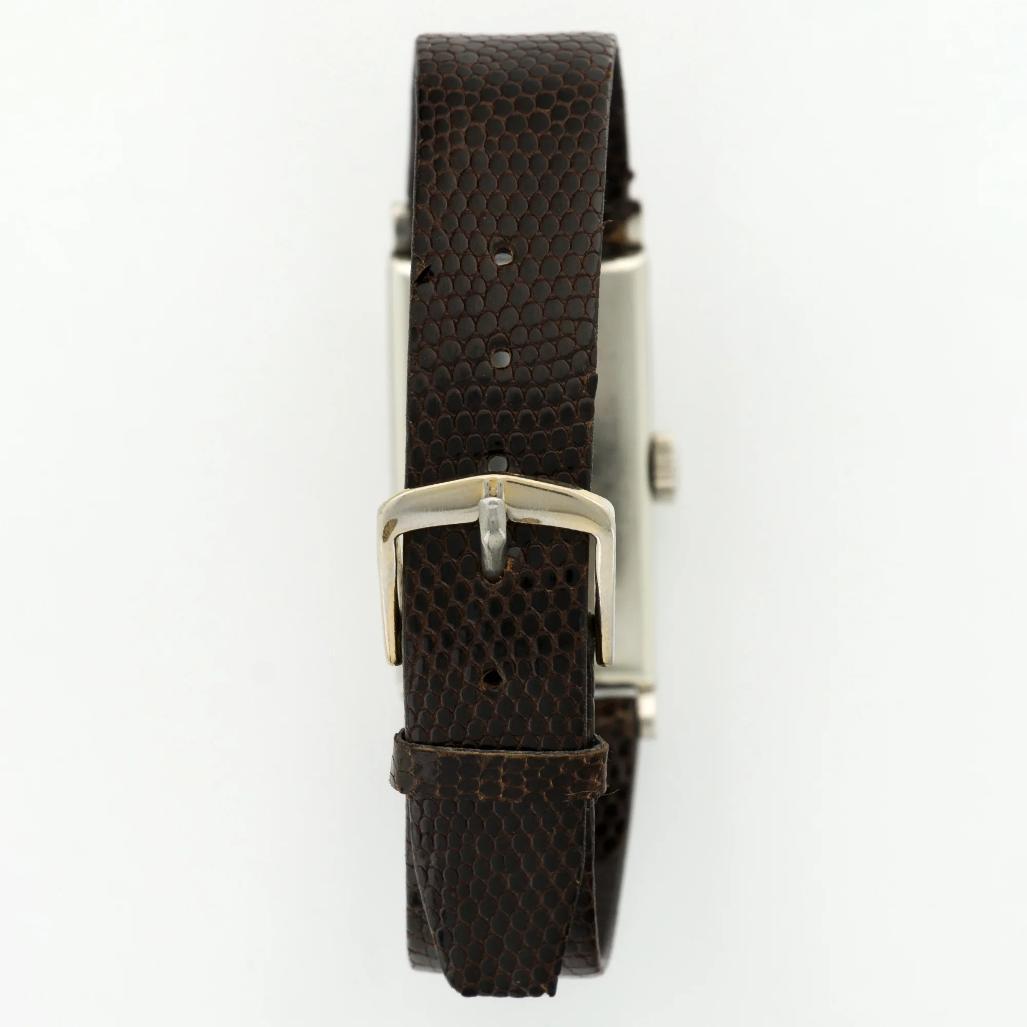 Vintage Patek Philippe Platinum Rectangular Diamond Watch Ref. 425 - Image 5